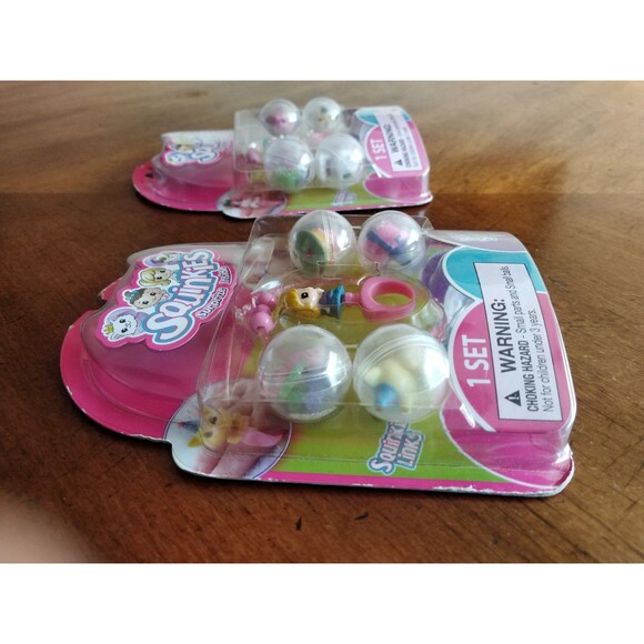 New Squinkies Kitty & Birthday Surprise Surpize Bracelet Ring Links 2010 Lot - Picture 10 of 14